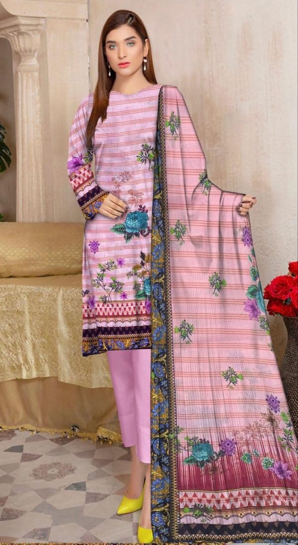 Blossom Radiance – 3 Piece Unstitched Lawn Suit